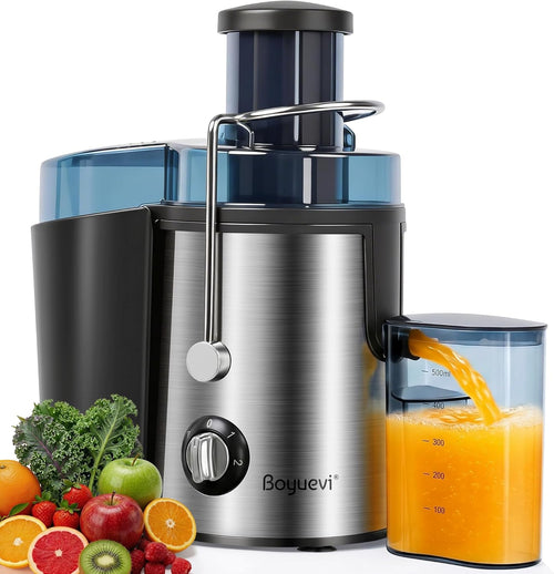 Juicer Machine, 800W Centrifugal Juicer for Whole Fruits and Vegetables,3 Inch Wide Feed Chute, Easy to Clean, Silver