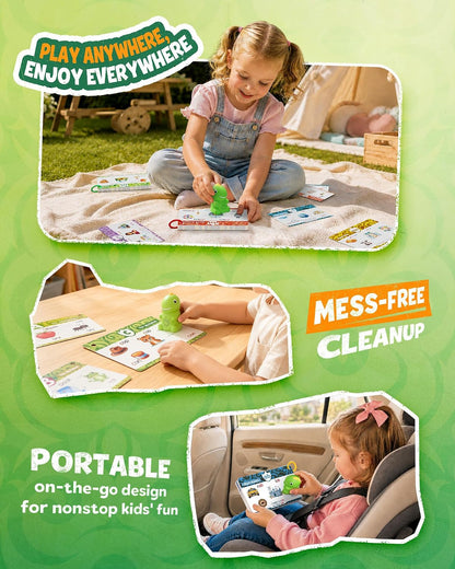 Dinosaur Sound-Enabled Reading Pen (Includes Phonics Cards) — Suitable for Children Aged 3–8